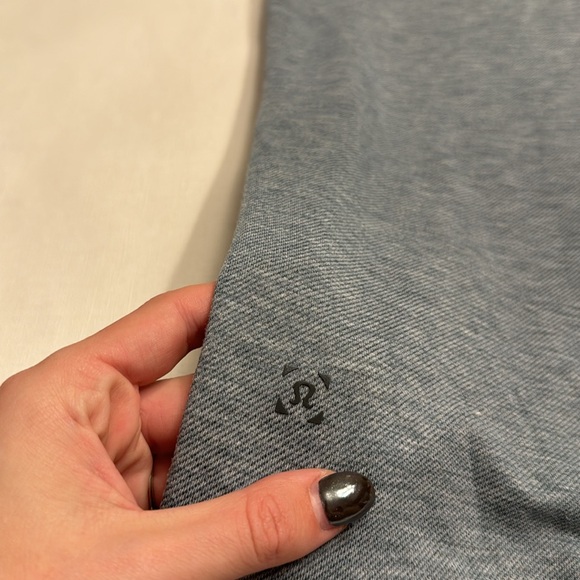 50. Lululemon Collard TShirt Blue - Picture 5 of 5